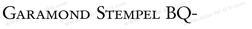 Garamond Stempel BQ字体转换